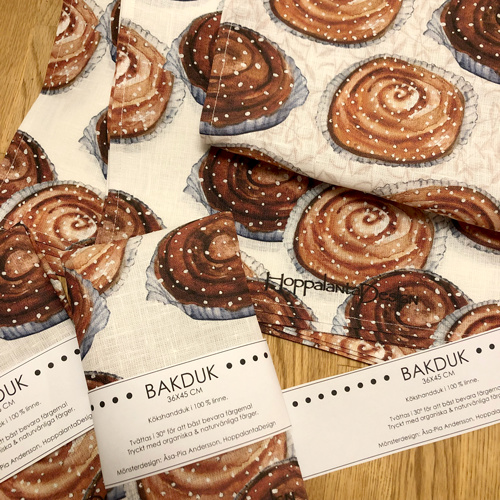 Bakduk, Kanelbulle 36x45 cm 2