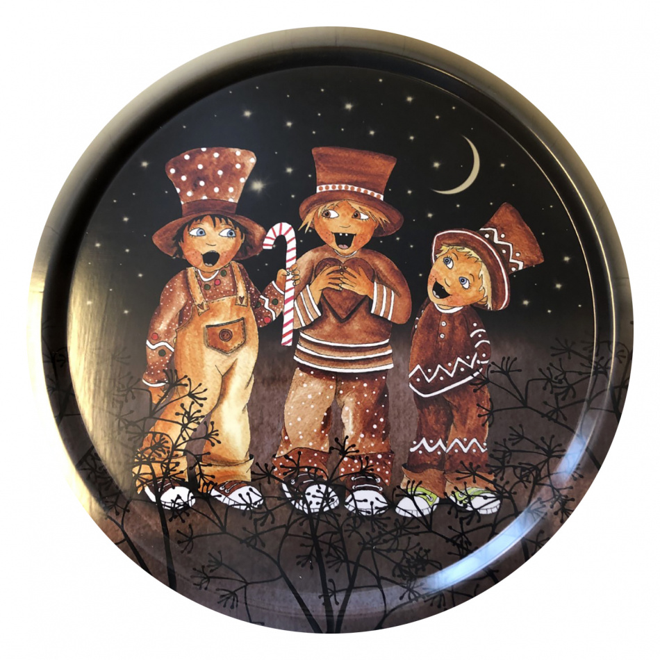 Bricka 46 cm ø Pepparkakeland