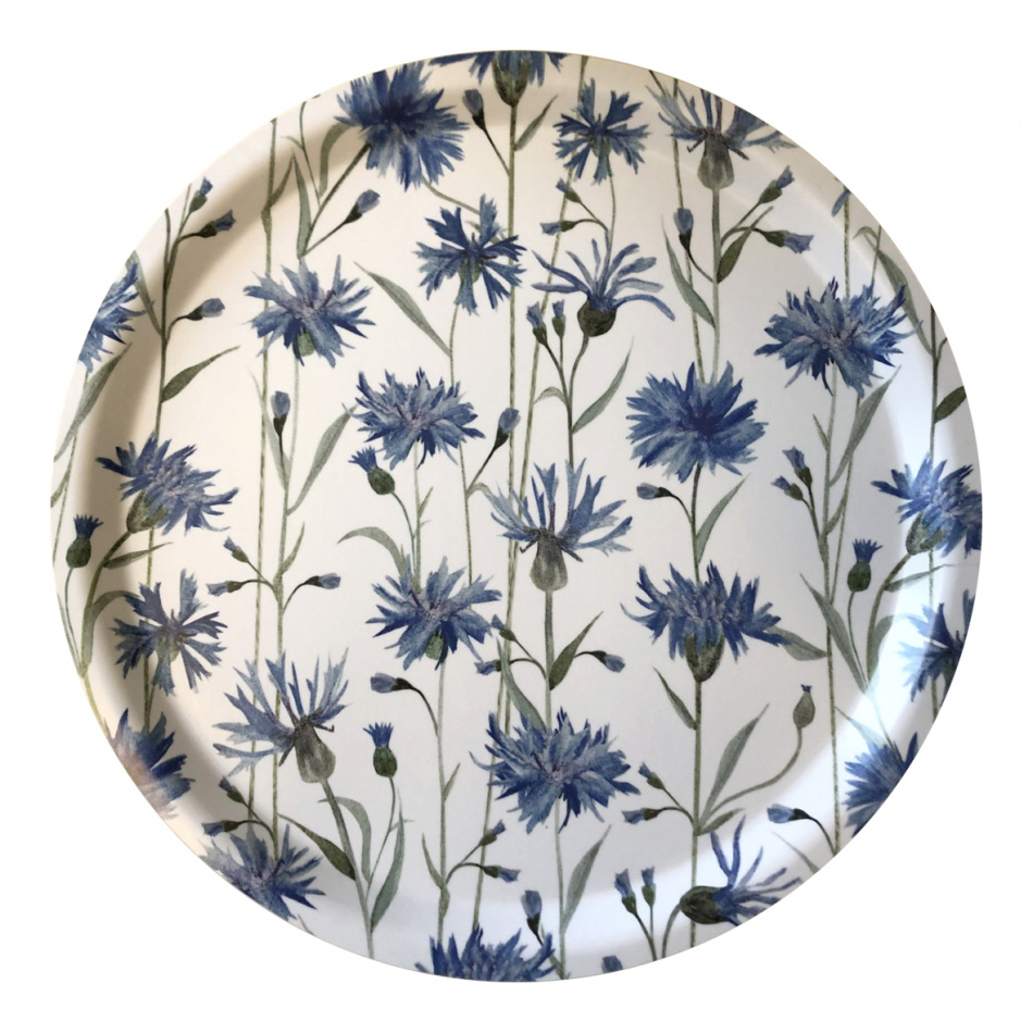 Bricka, Blåklint 31 cm