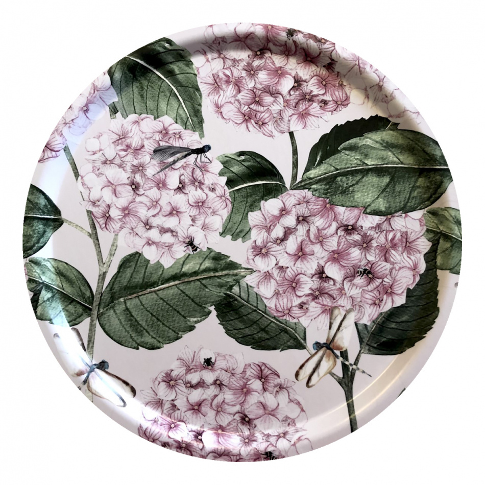 Bricka, Hortensia Dusty Rose 38 cm