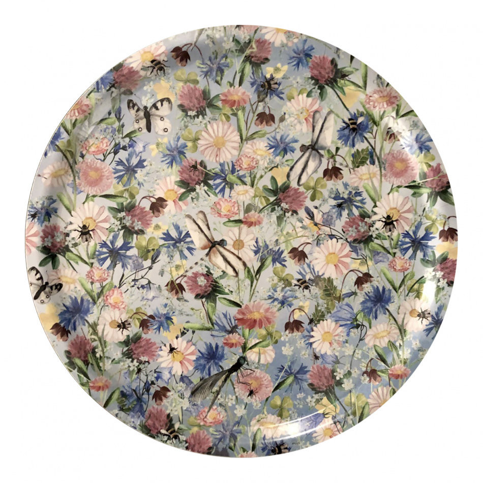 Bricka, Förgätmigej 38 cm