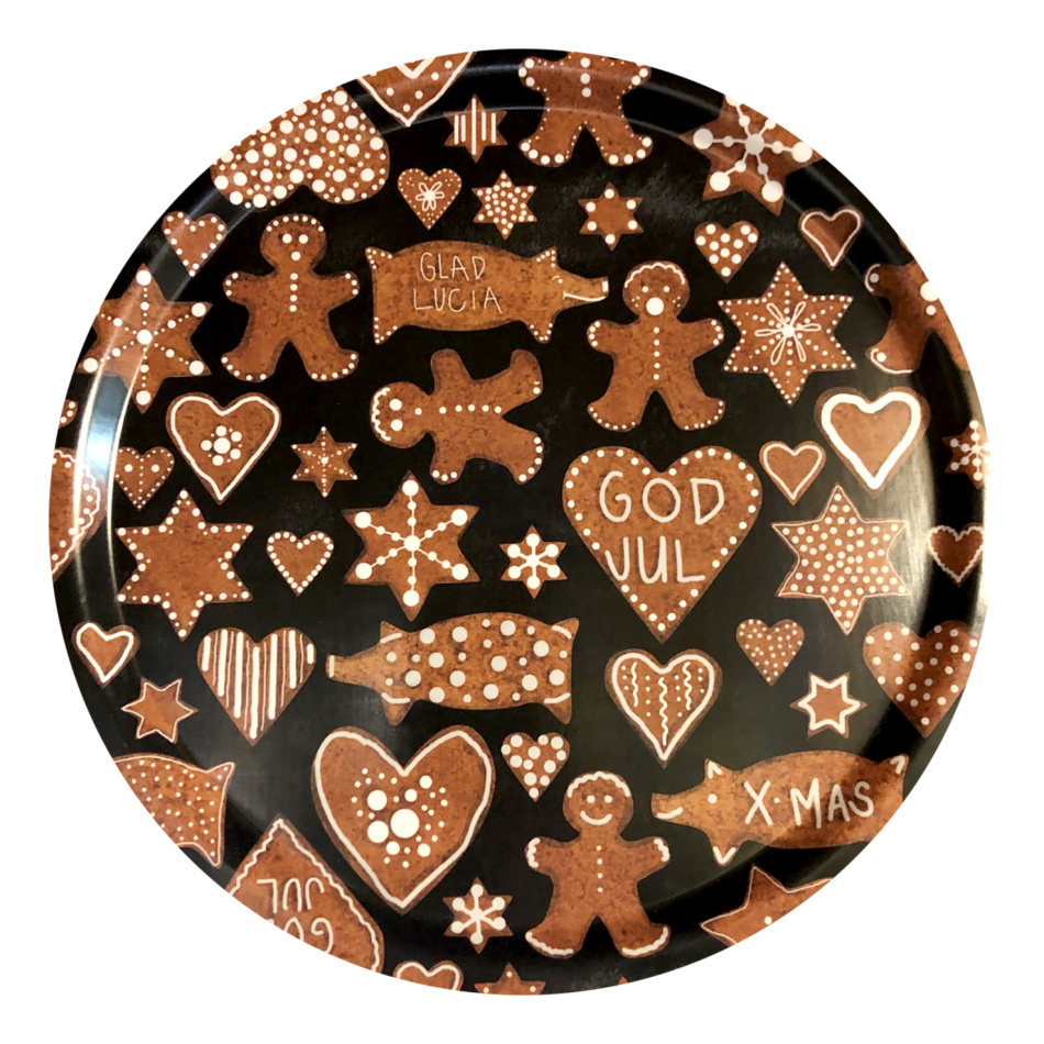 Bricka 31 cm, Pepparkaka