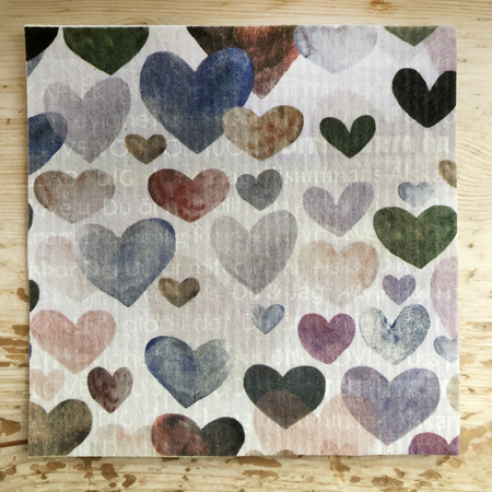 Dikstrasa, Hjärtlig rosa, 19,5x19,5 cm