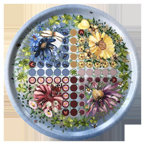 Bricka, Fia med Knuff, 38 cm