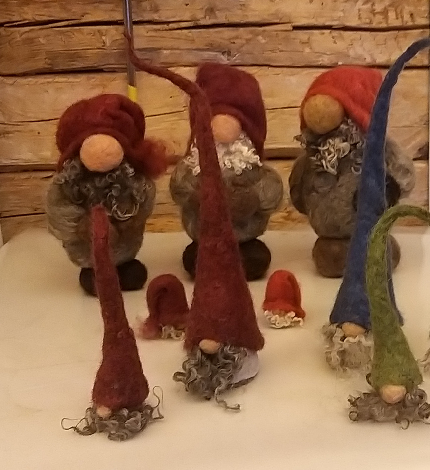 Krullig ull till tomtarnas skägg