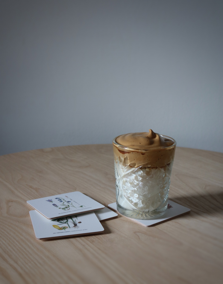 Glasunderlägg Sommarblommor 2