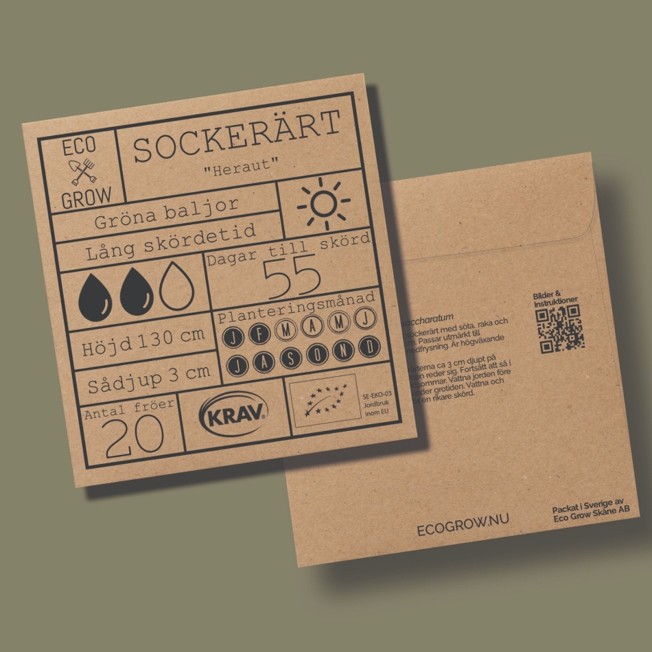 Sockerärt - Heraut Ekologiska Fröer Online
