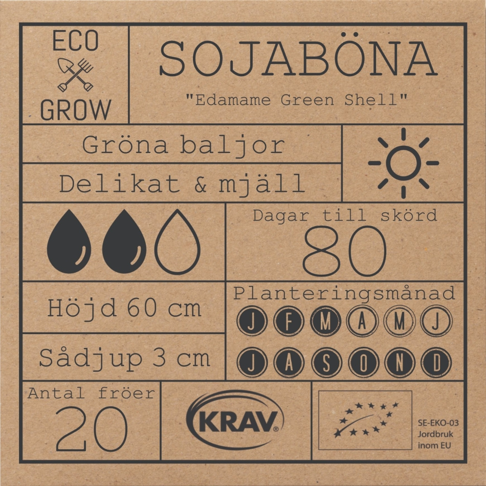 Sojaböna - Edamame Green Shell