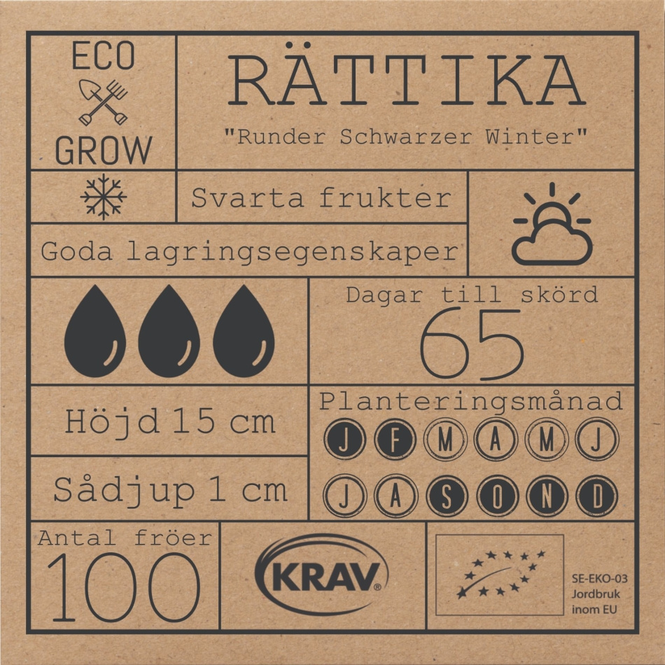 Rättika - Runder Schwarzer Winter