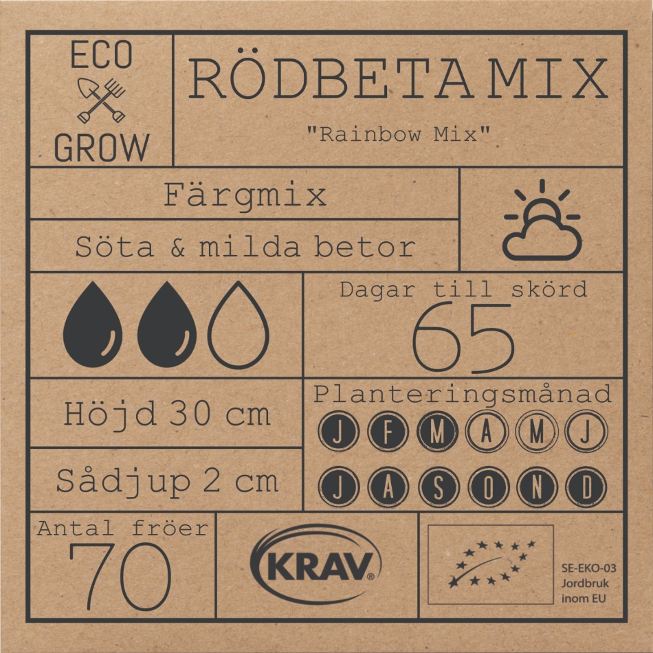 Rödbeta Mix - Rainbow Mix