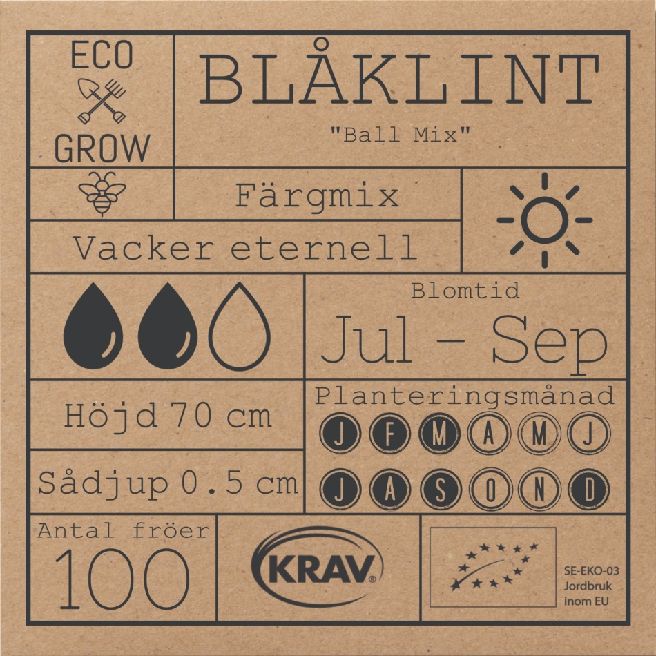 Blåklint - Ball Mix Fröer Online - Blomma