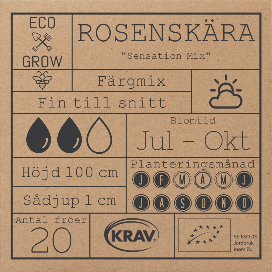 Rosenskära - Sensation Mix Fröer Online - Blomma
