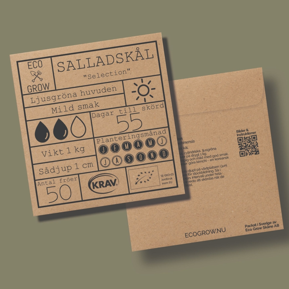 Salladskål - Selection Ekologiska Fröer Online