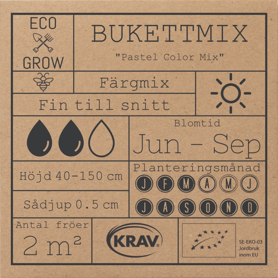 Bukettmix - Pastel Color Mix