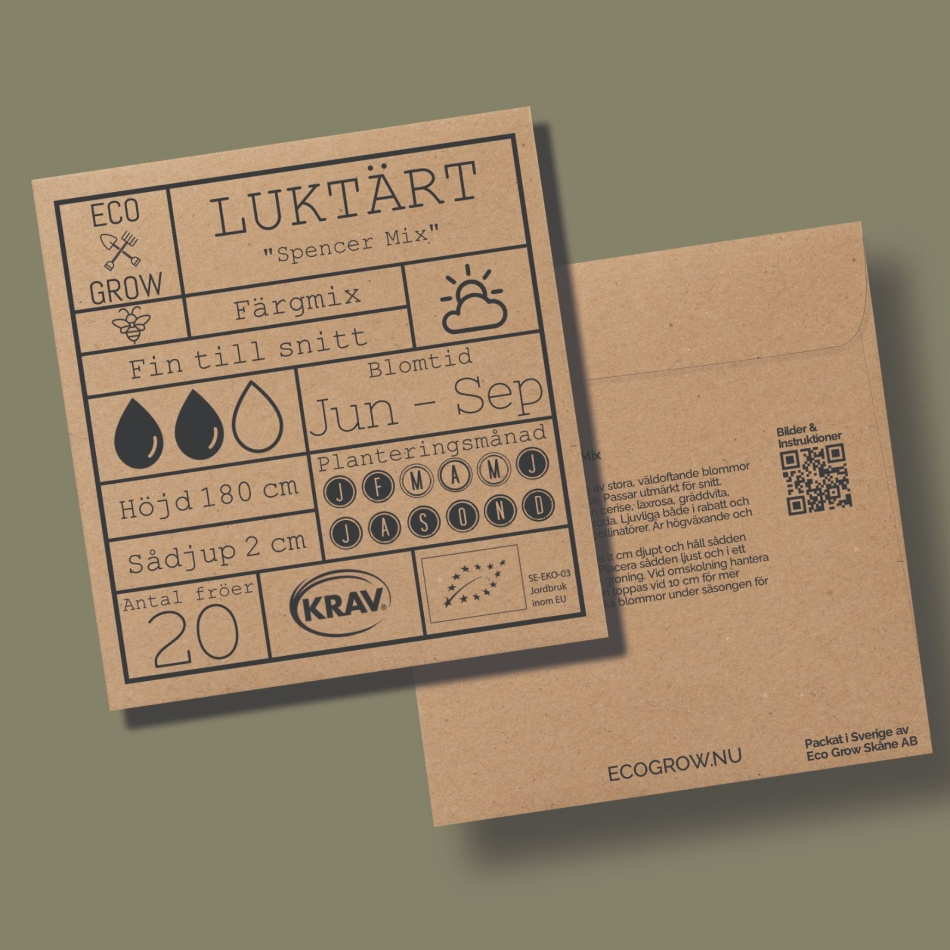 Luktärt - Spencer Mix Ekologiska Fröer Online