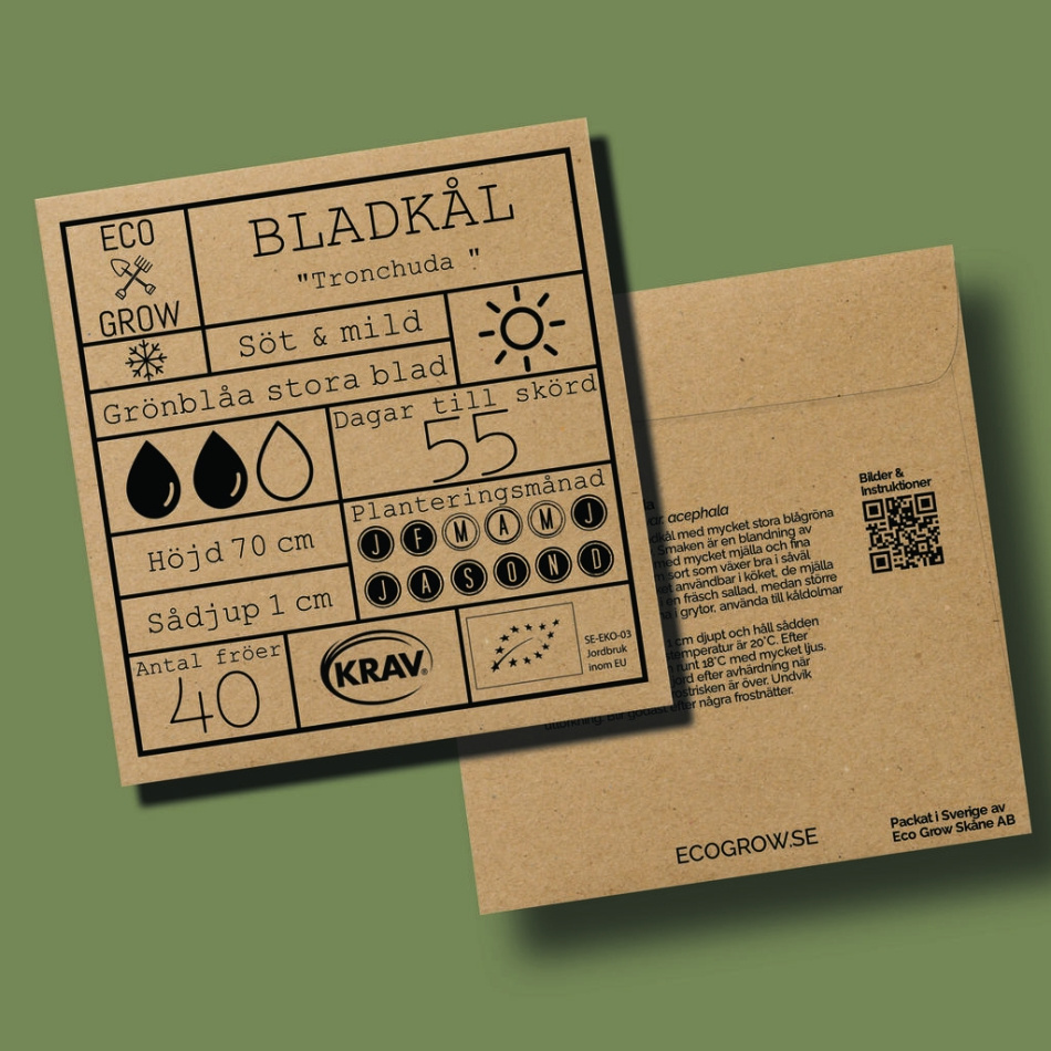 Bladkål - Tronchuda Ekologiska Fröer Online