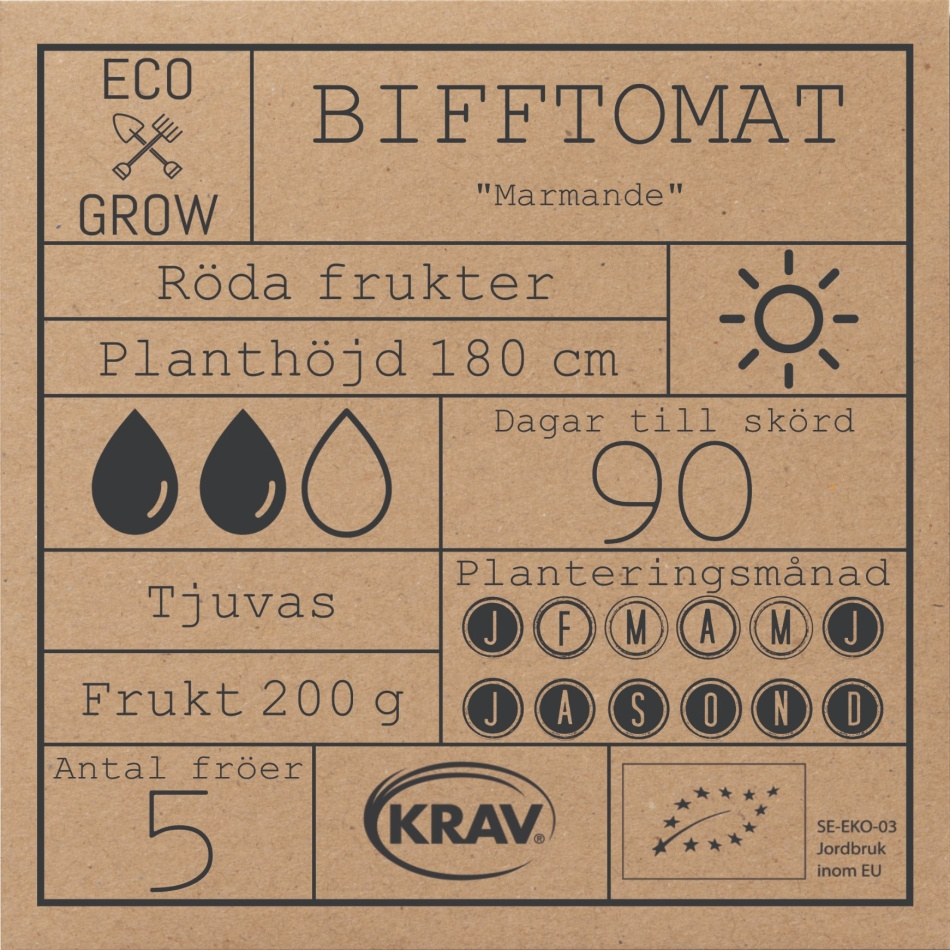 Bifftomat - Marmande Fröer Online - Tomat