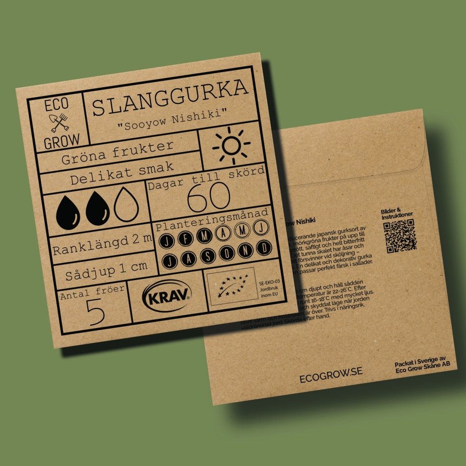 Slanggurka - Sooyow Nishiki Ekologiska Fröer Online