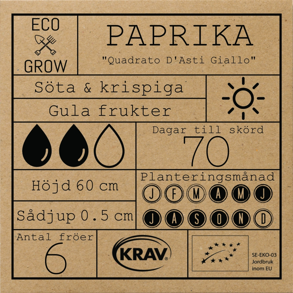 Paprika - Quadrato D'Asti Giallo