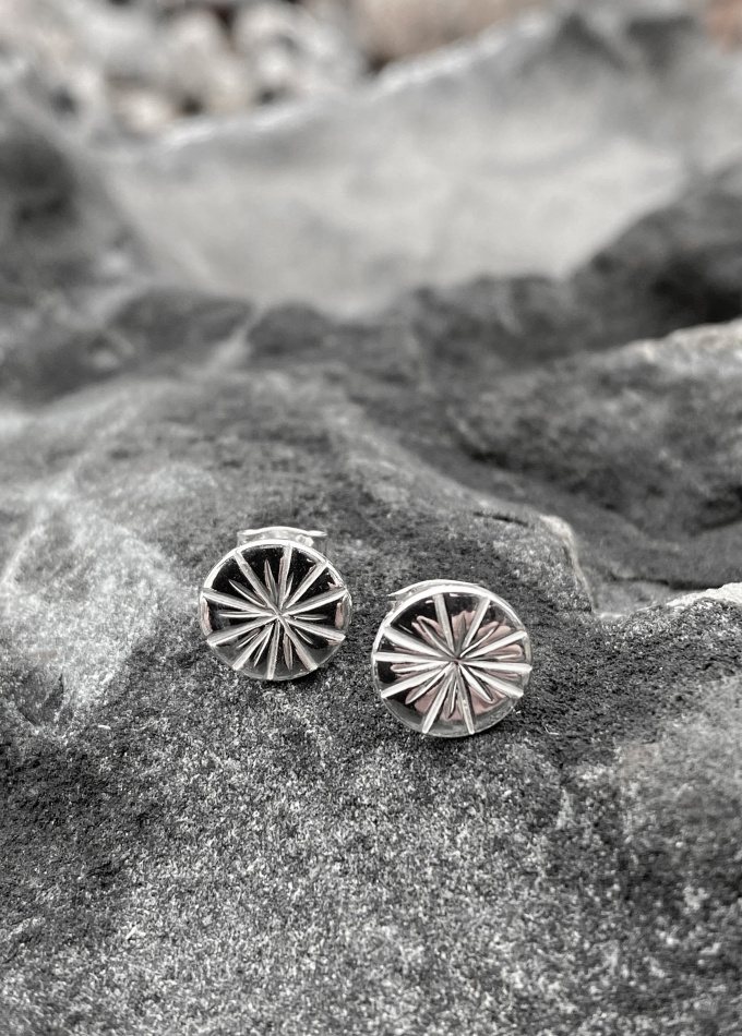 Handgjorda exklusiva örhängena  Cecilia i par. Tillverkade i 925 sterling silver.