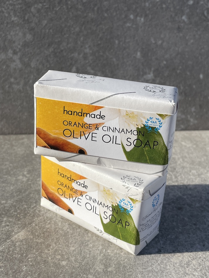 Grekisk olivtvål med apelsin och kanel 60 gram