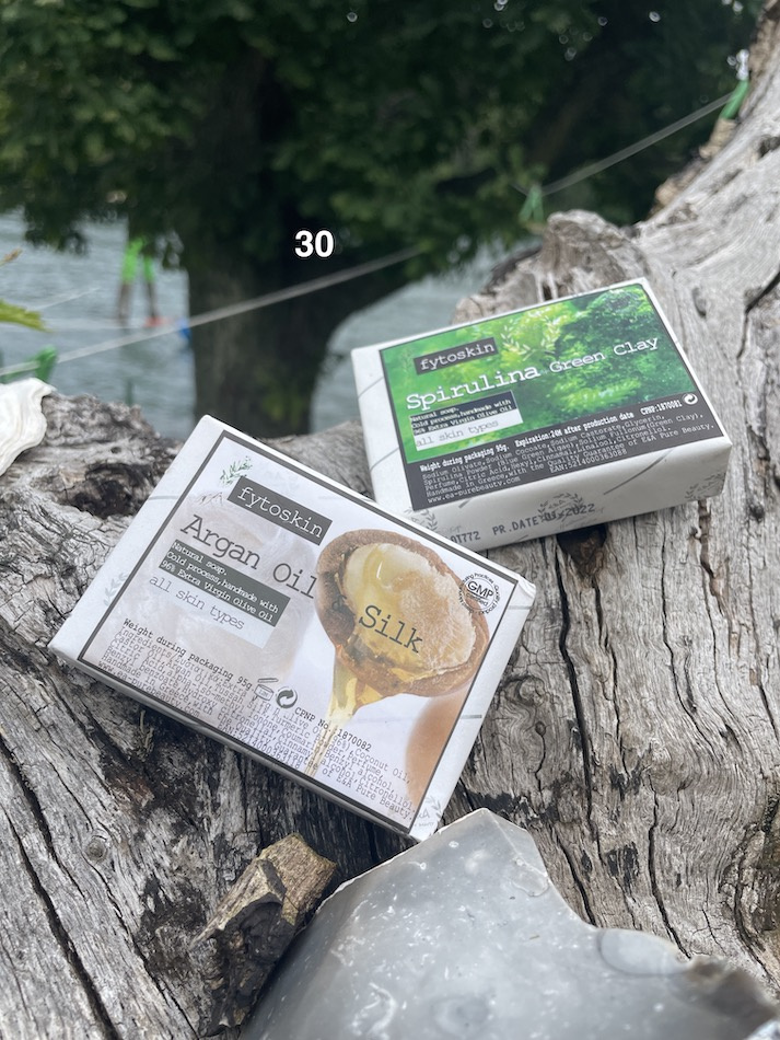 Grekisk olivtvål med arganolja och silke  95 gram