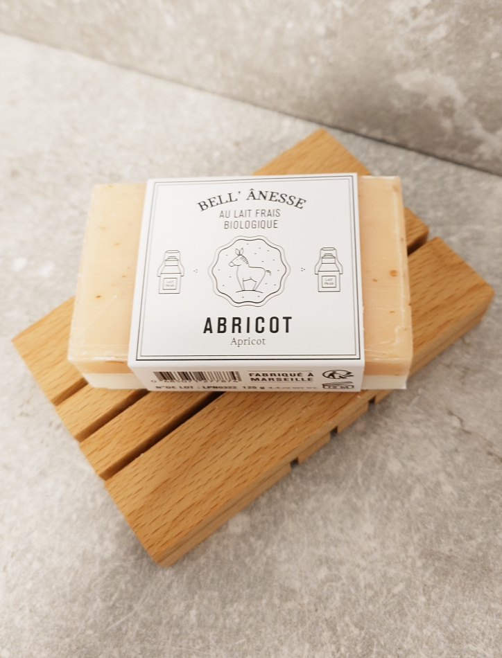 Marseille Fast Tvål med Åsnemjölk och Aprikos 125g