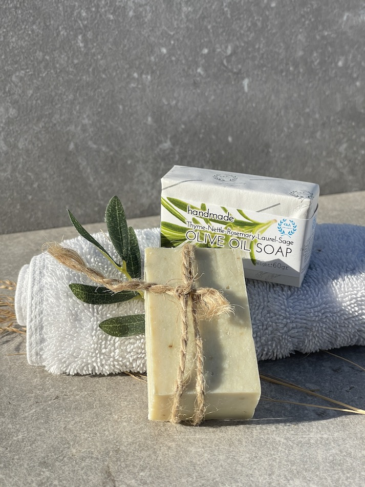 Grekisk olivtvål med bergsörter 