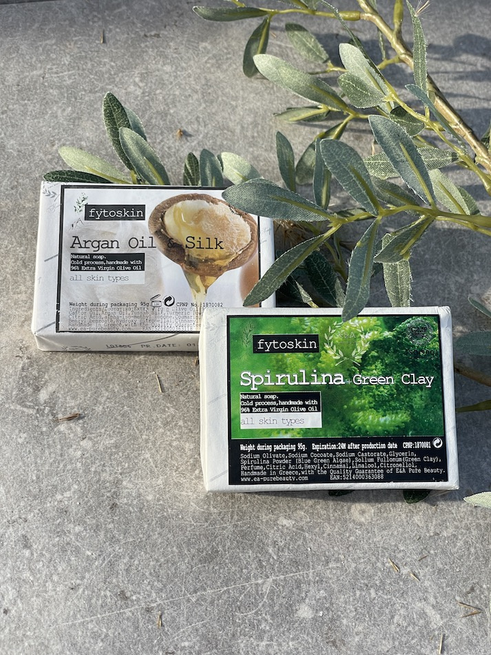Grekisk olivtvål med spirulina och grön lera 95 gram