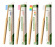 Tandborste Vuxen 4-5-pack. Mjuka strån, 100% Vegansk Bambu Handtag, Miljövänlig. Biologiskt Nedbrytbart, Munhygien.