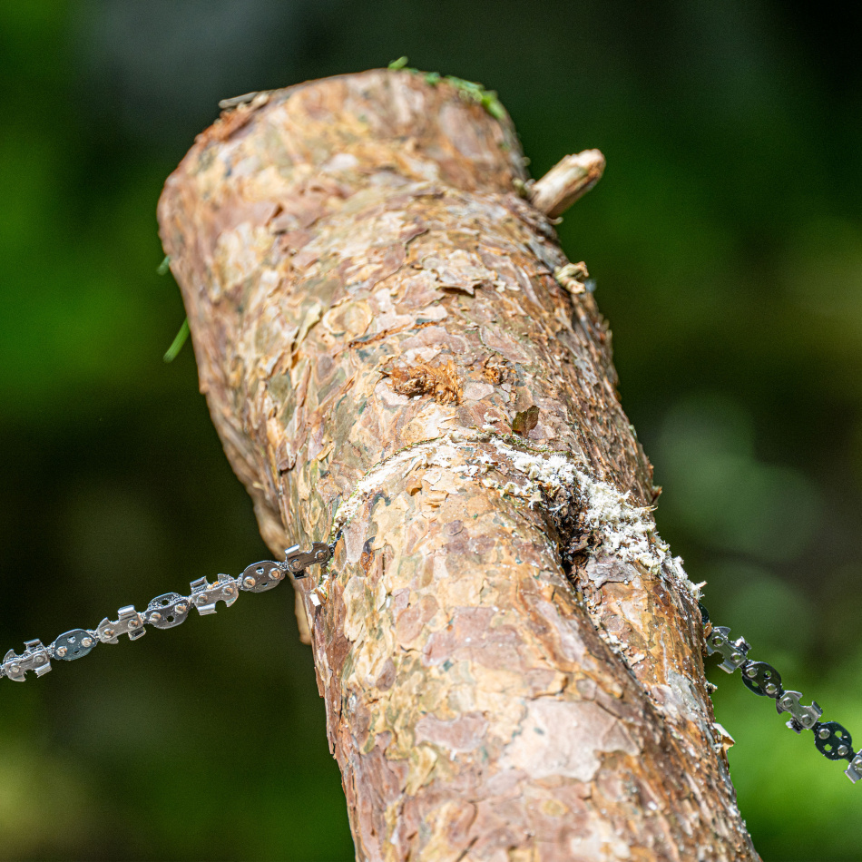 Dubbelsidig Sågkedja 103 cm för Kastsåg - Reservdel till Nordic Pocket Saw Lineworker