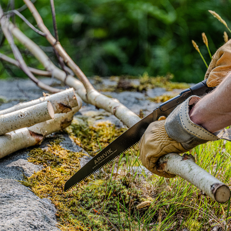 Hopfällbar Såg för Beskärning av Grenar - ARNVIK - Nordic Pocket Saw
