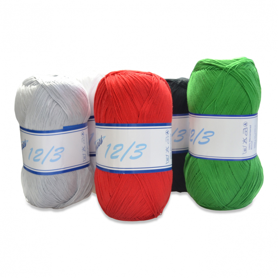 Merc. 12/3 Virkgarn 200 gr. på nystan