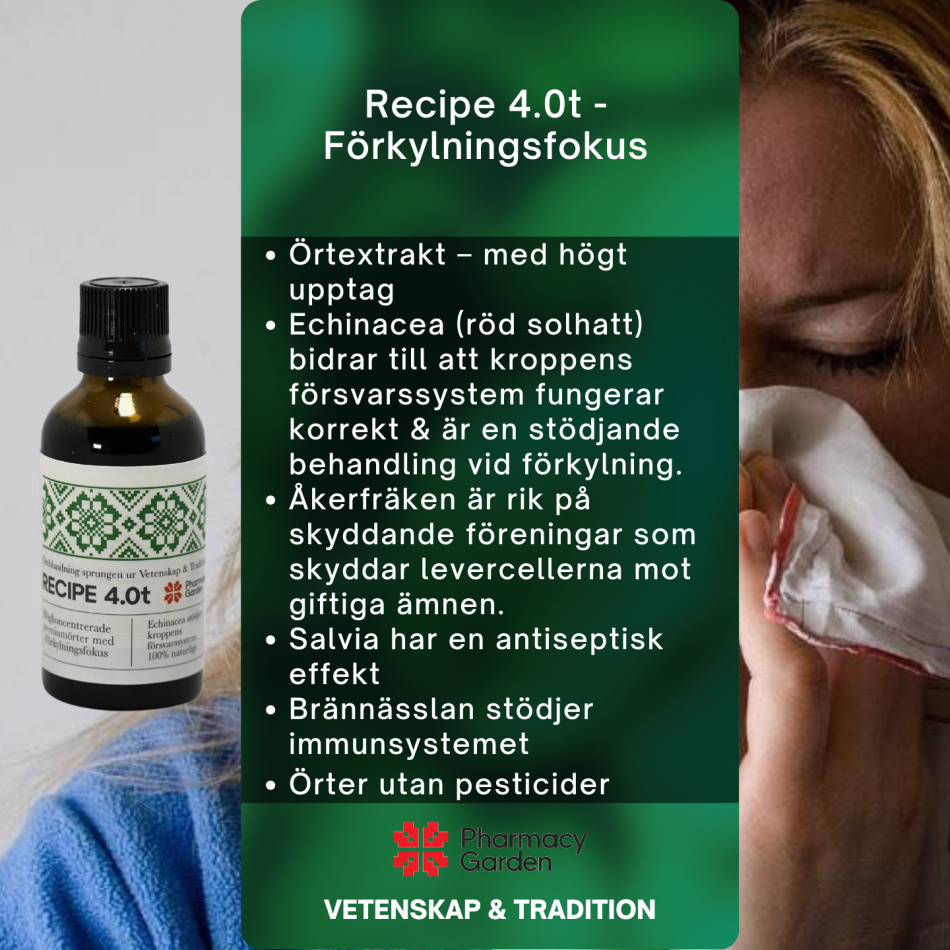 Kraftfull tinktur med Förkylningsfokus