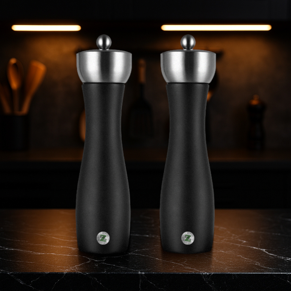 Salt- och pepparkvarn i presentförpackning, i par, salt och peppar ingår.