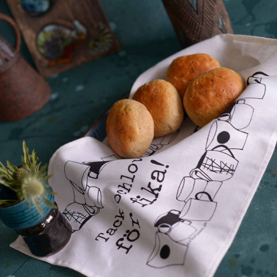 kökshandduk/brödduk TACK OCH LOV 30x50 cm