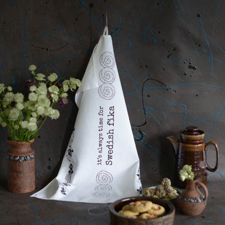 kökshandduk SWEDISH FIKA 50x70 cm