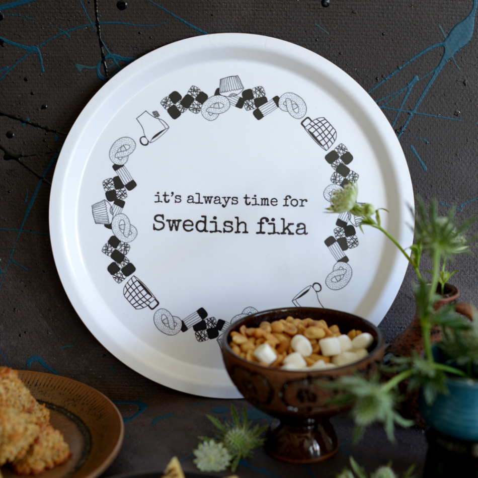 bricka SWEDISH FIKA 31 cm