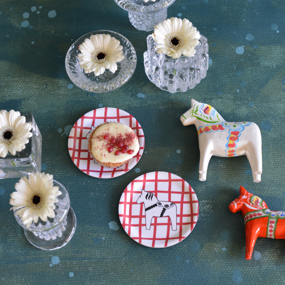 minibricka SWEDISH HORSEPOWER röd 11 cm