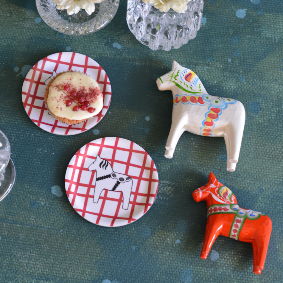 minibricka SWEDISH HORSEPOWER röd 11 cm