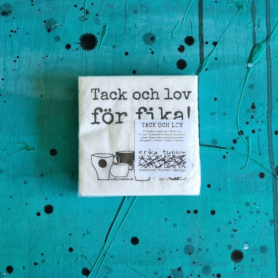 kaffeservetter TACK OCH LOV