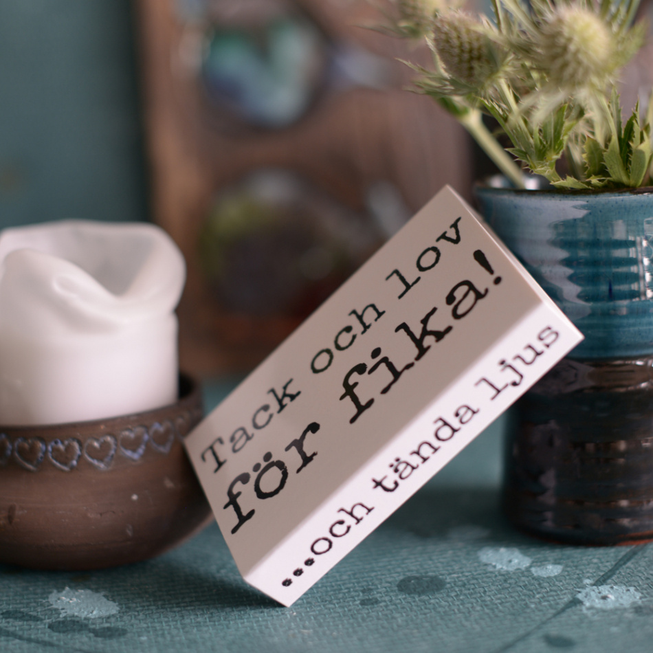tändstickor TACK OCH LOV