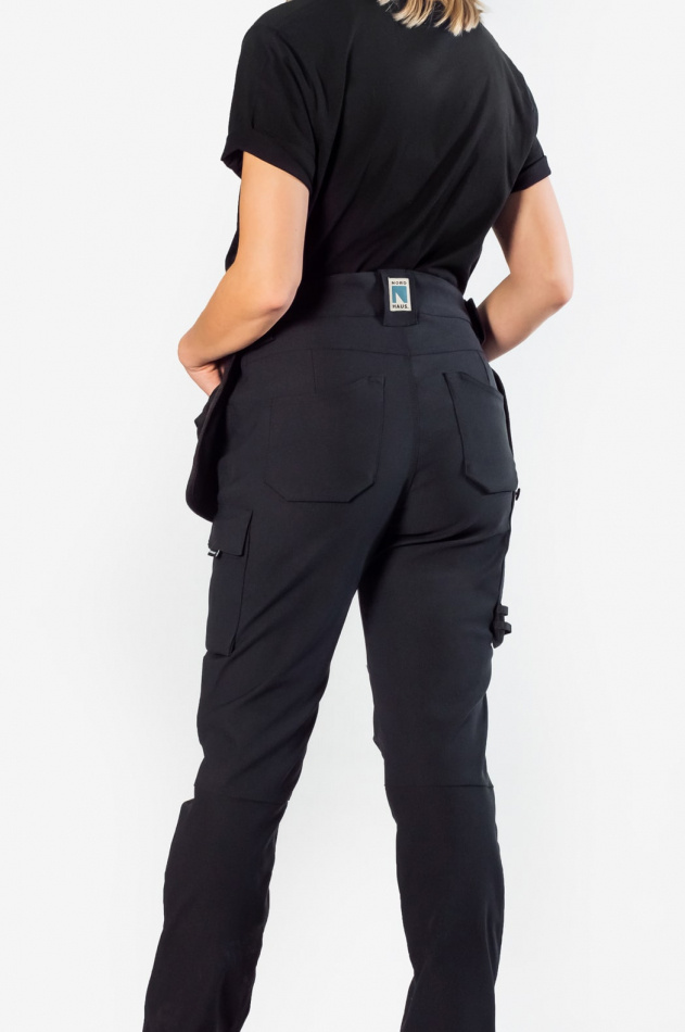 hog midja arbetsbyxor dam