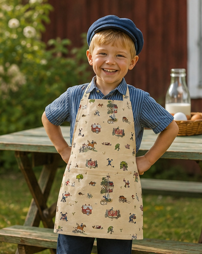 Emil I Katthult barnförkläde 55x65